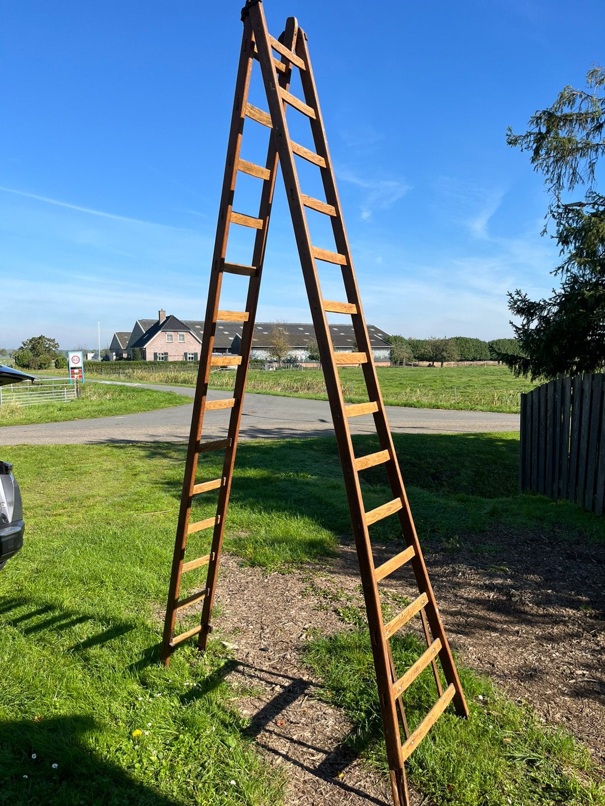 Houten ladder, Ophalen, Gebruikt, 4 meter of meer