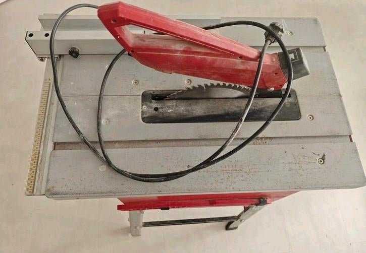 Einhell TH-TS 1525 U Tafelcirkelzaag 1500W met onderstel, Doe-het-zelf en Verbouw, Gereedschap | Zaagmachines, Gebruikt, Cirkelzaag