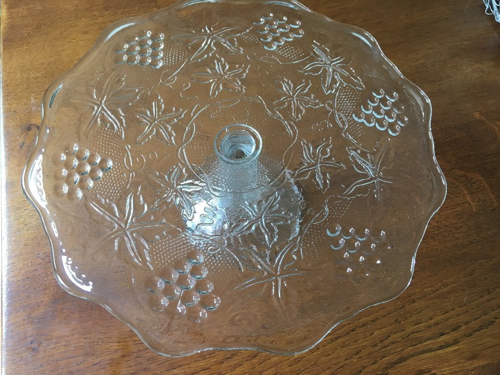 Grote Taart/Gebak/Hapjes Schaal op Voet van Glas Nieuw, Nieuw, Ophalen of Verzenden, Overige stijlen, Glas