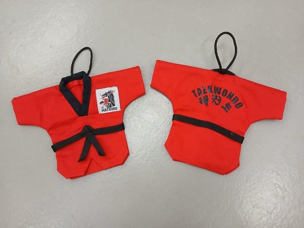Mini taekwondo pak voor autospiegel, Taekwondo, Maat XS of kleiner, Ophalen of Verzenden, Nieuw
