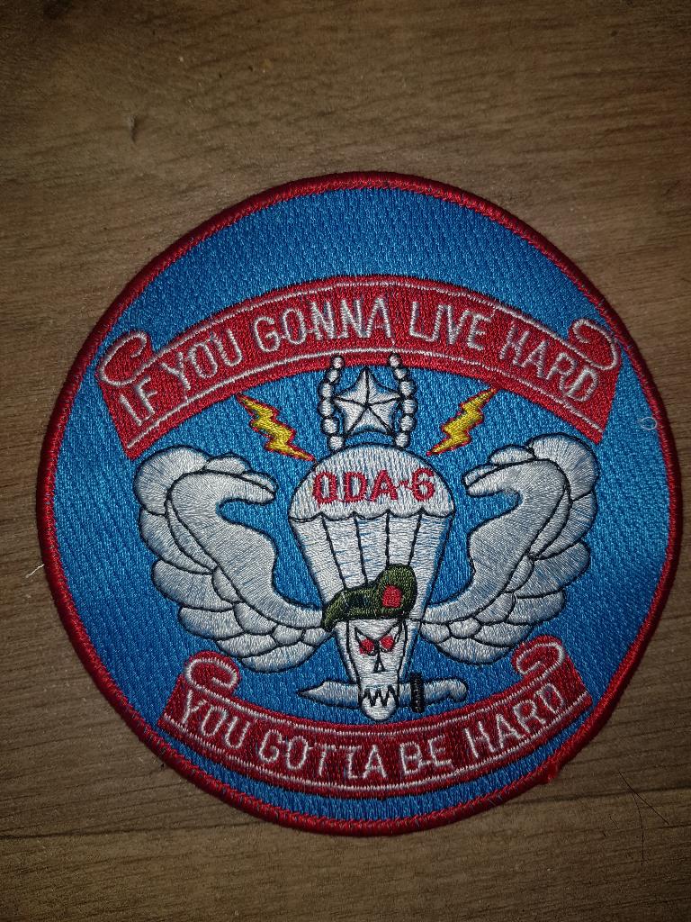 ODA-6 US Army Airborne Patch Embleem Green Beret KCT, Ophalen of Verzenden, Landmacht, Nederland, Embleem of Badge