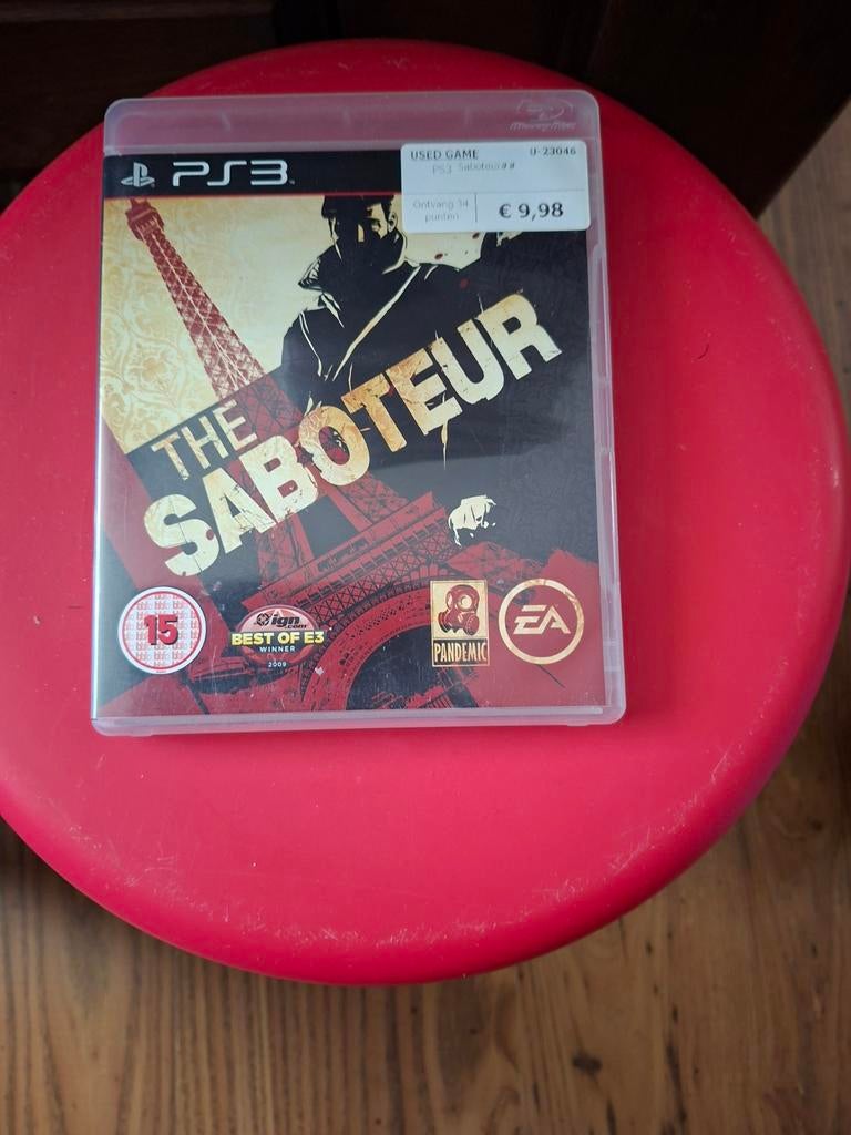 The saboteur, 1 speler, Verzenden, Zo goed als nieuw