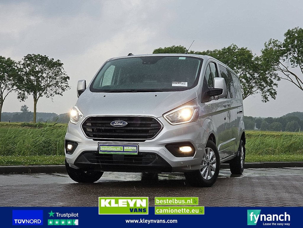 FORD TRANSIT CUSTOM dub.cab limited 170p, Automaat, Gebruikt, Euro 6, Stoelverwarming