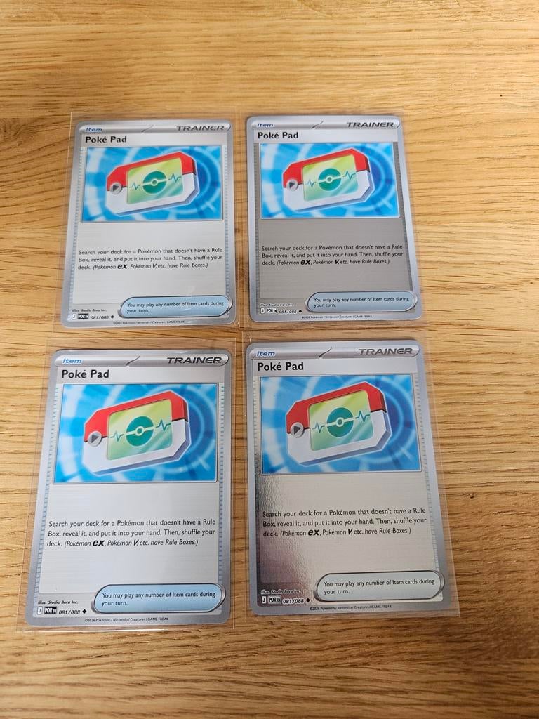 4x poké pad perfect order. 2x reverse holo. Pack fresh, Ophalen of Verzenden, Zo goed als nieuw, Meerdere kaarten