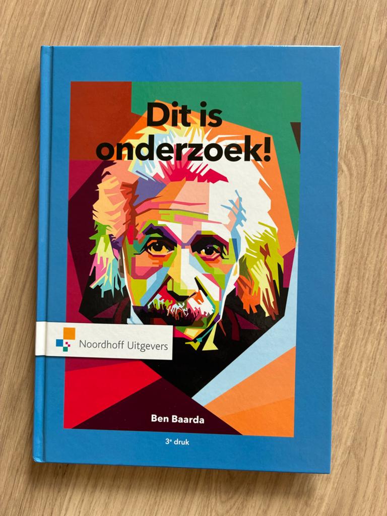 Studieboek: Dit is onderzoek! - Ben Baarda (3e druk), Boeken, Ophalen of Verzenden, Gamma, Zo goed als nieuw, HBO