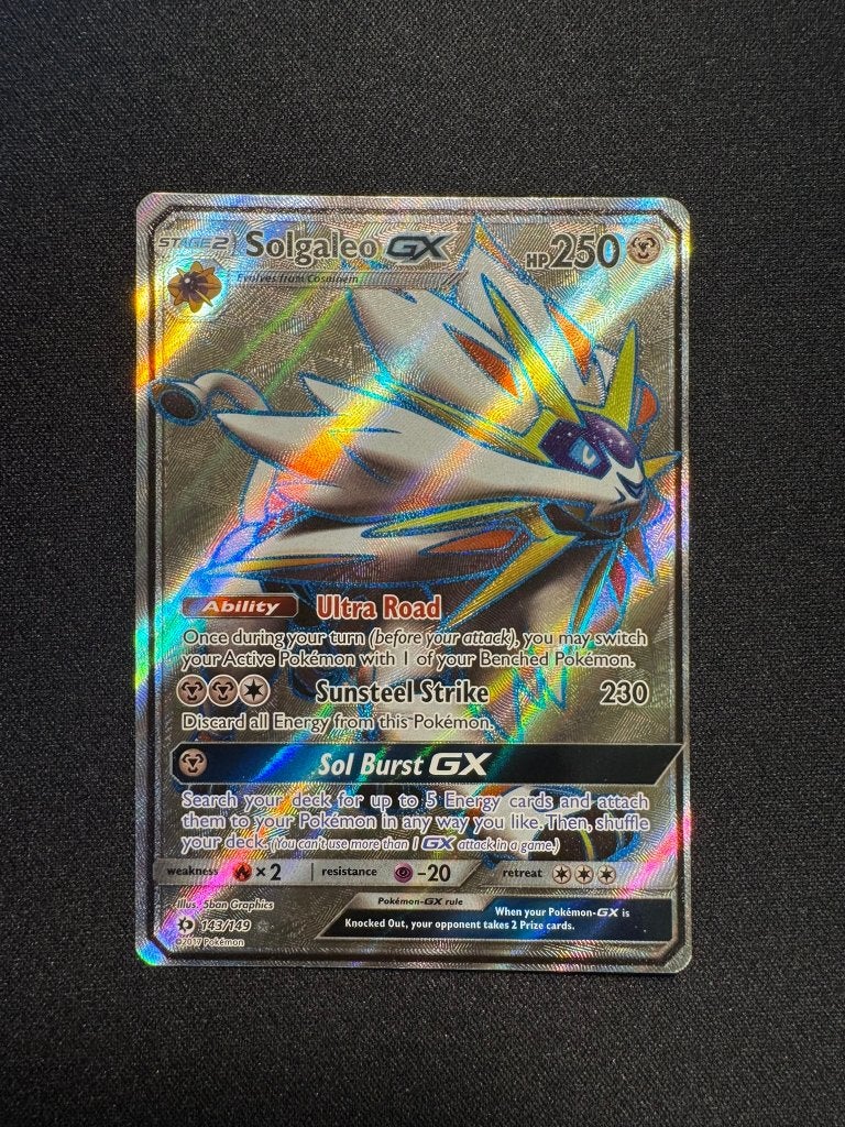 Solgaleo gx 143/149 - Sun & Moon, Ophalen of Verzenden, Nieuw, Losse kaart