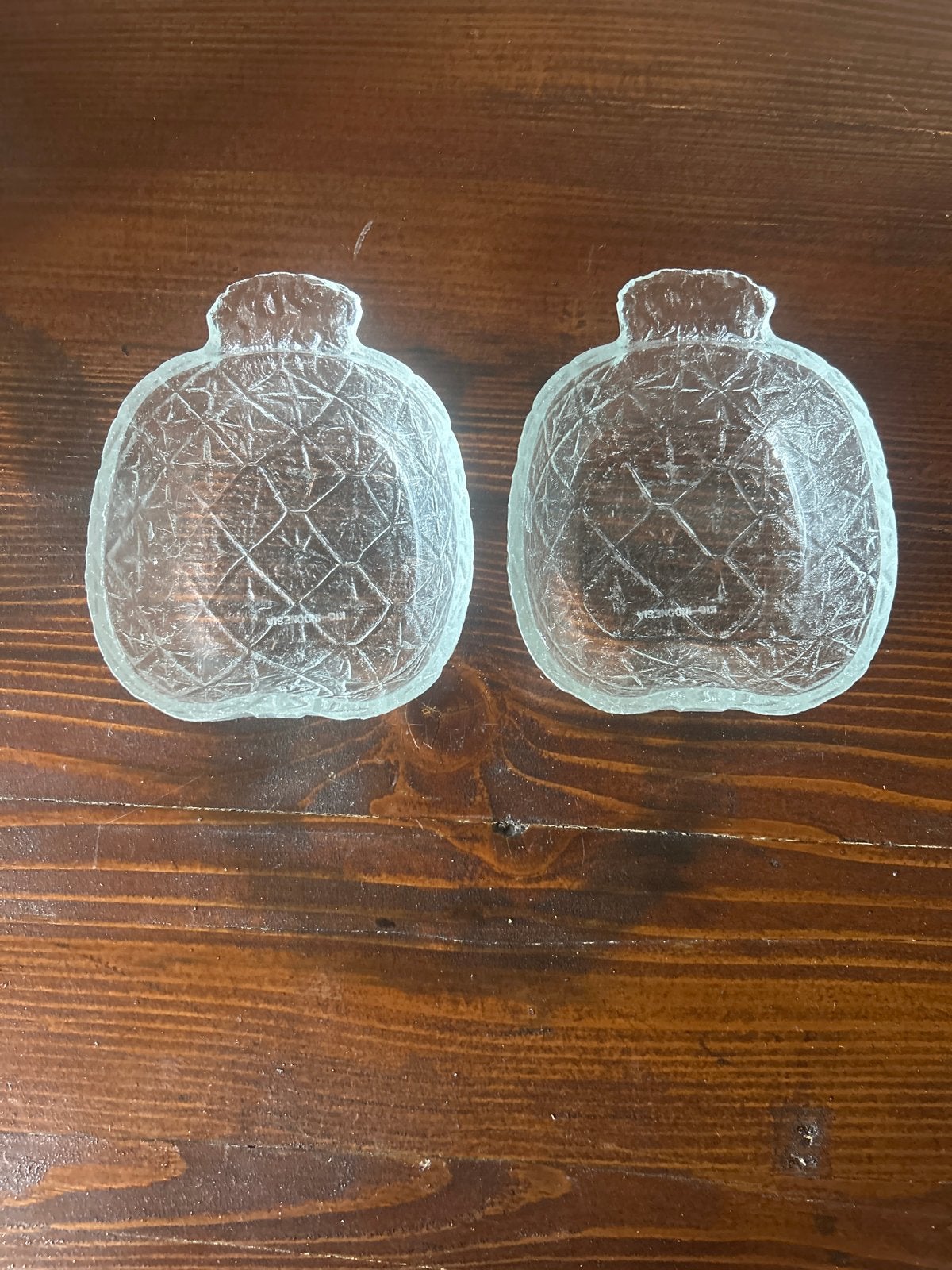 Set van 2 Ananas Schaaltjes - Decoratief Glaswerk, Ophalen of Verzenden