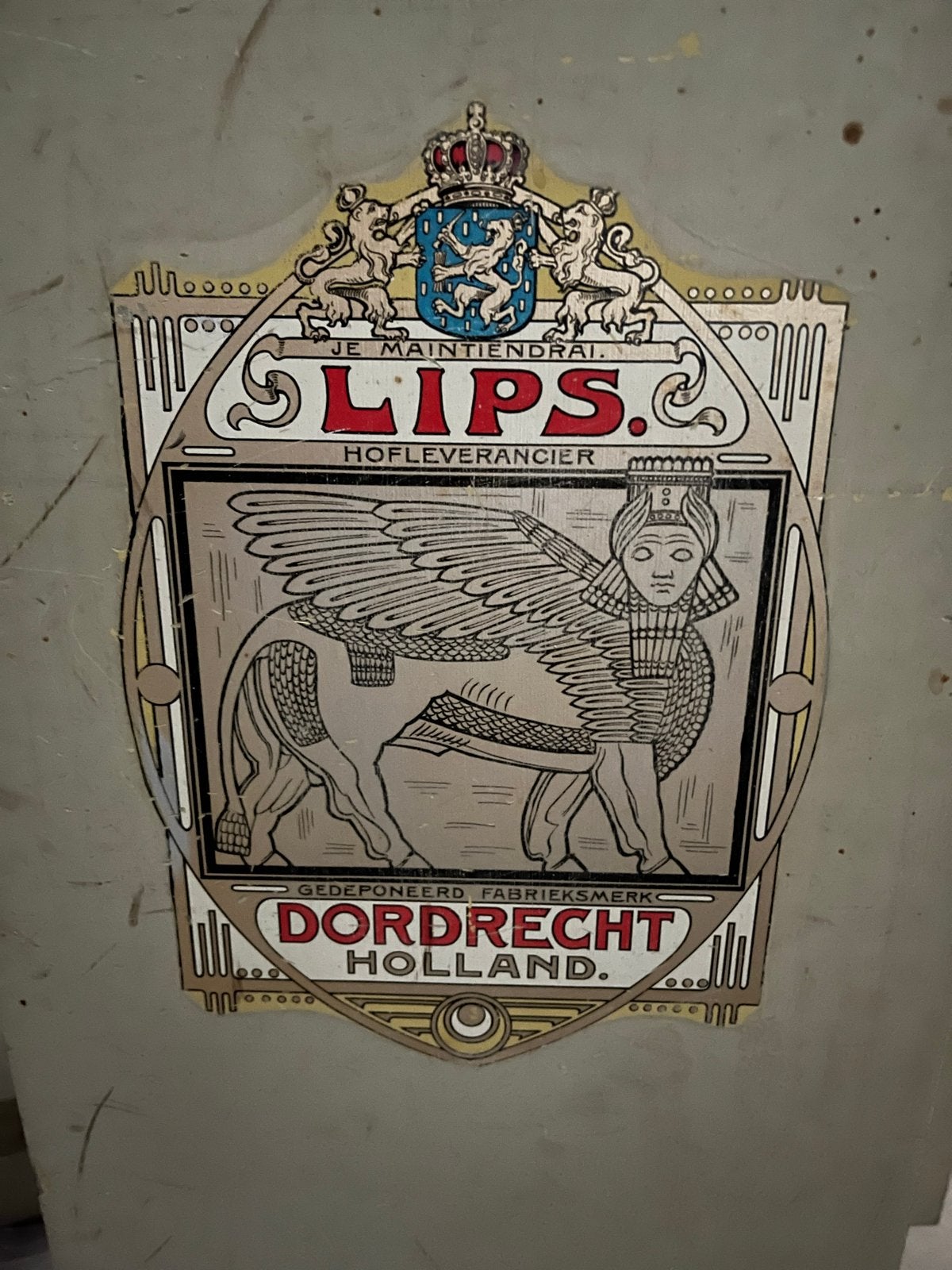 Antieke Lips Brandkast / Kluis - Dordrecht Holland, Ophalen, Gebruikt, Brandkast