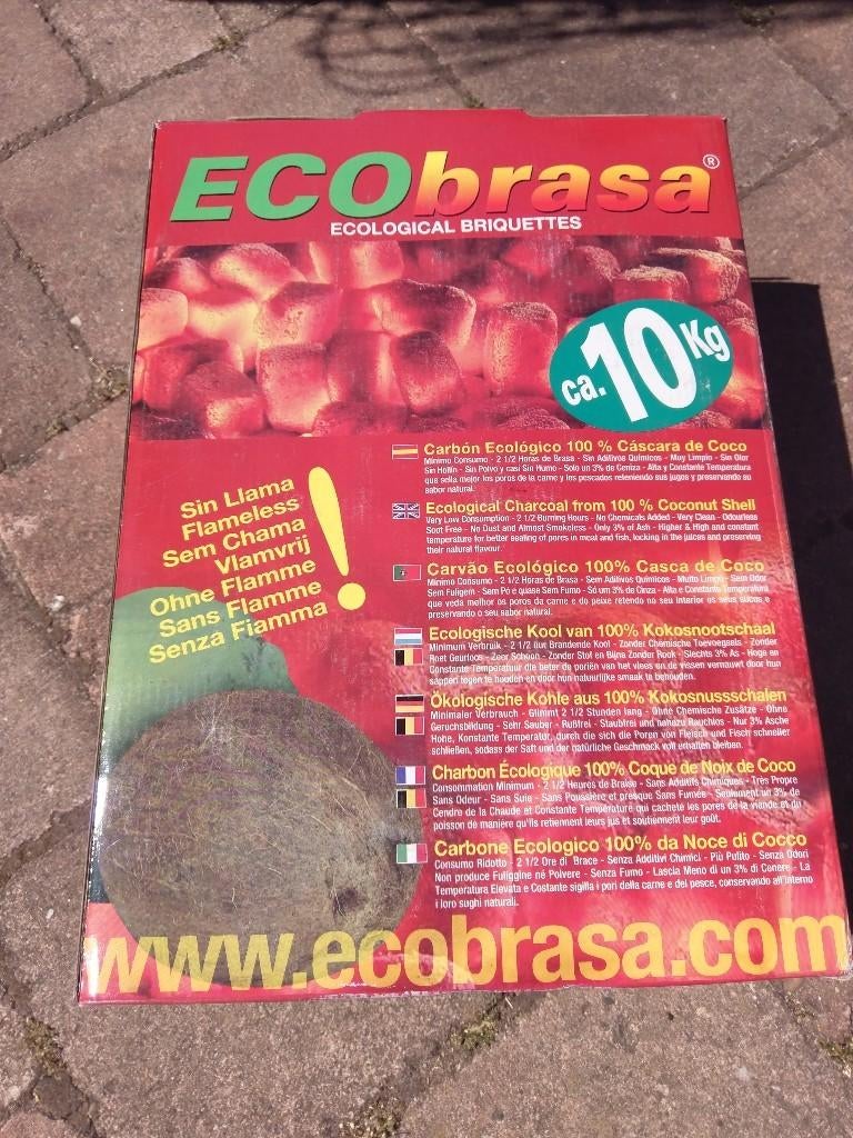 Ecobrasa kokosschaalbriketten, Tuin en Terras, Barbecue-accessoires, Ophalen
