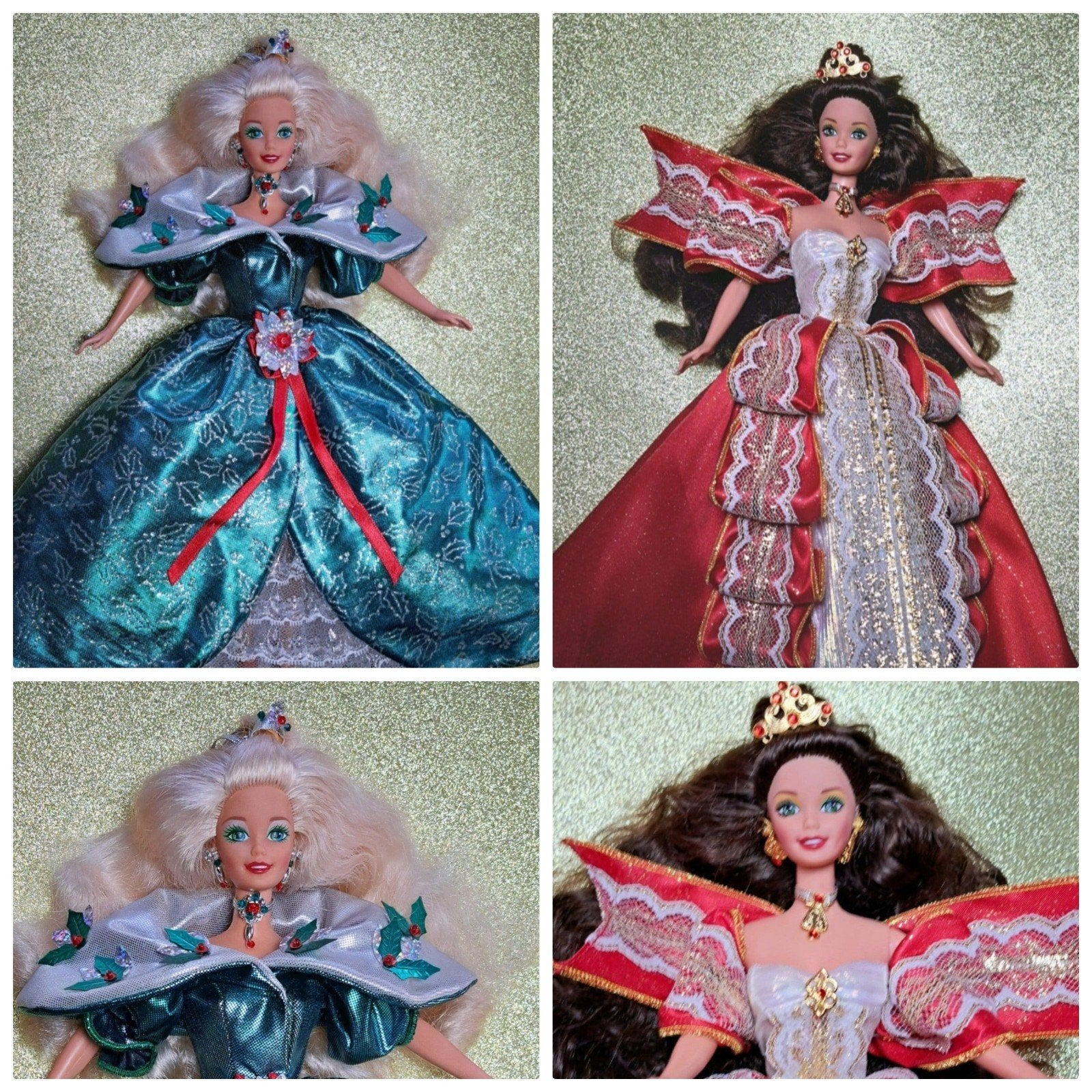 Mattel Happy Holidays Special Edition Kerst Barbies 1990s, Verzenden, Zo goed als nieuw, Fashion Doll