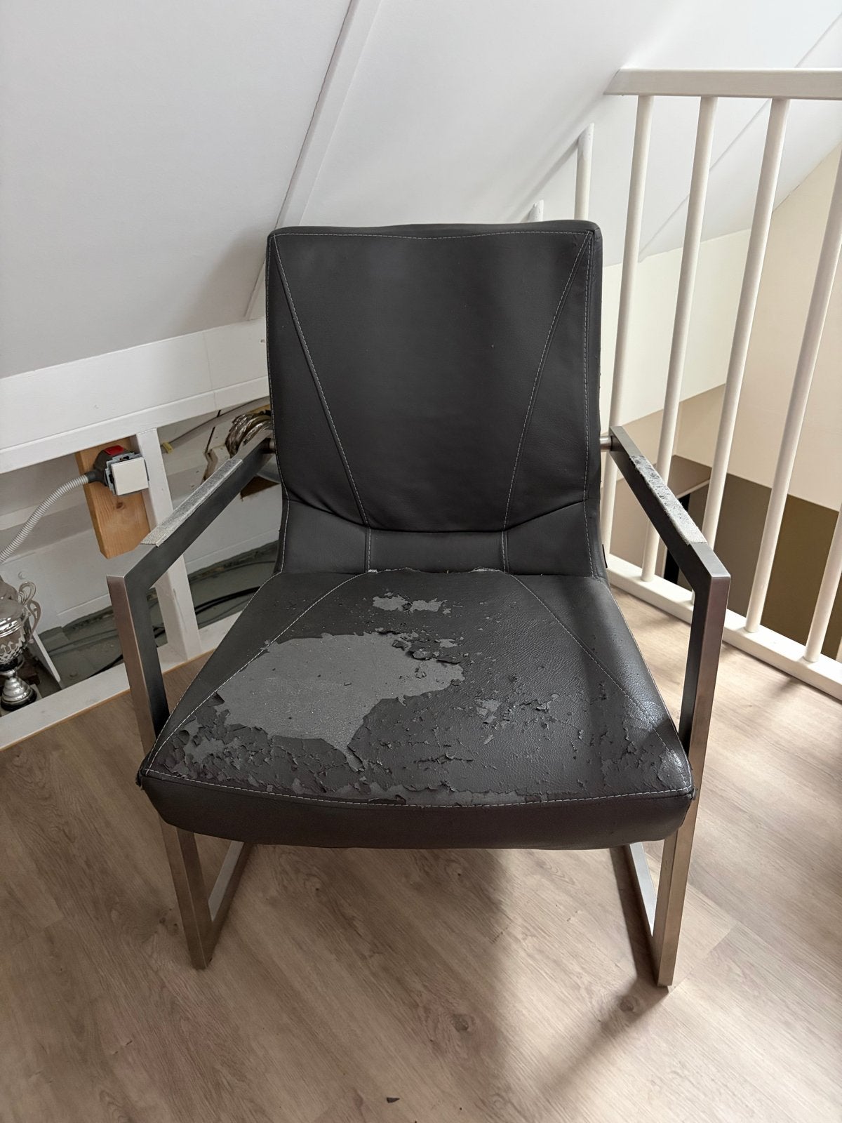 Henders&hazel fauteuil, Ophalen, Gebruikt, Leer, Eén
