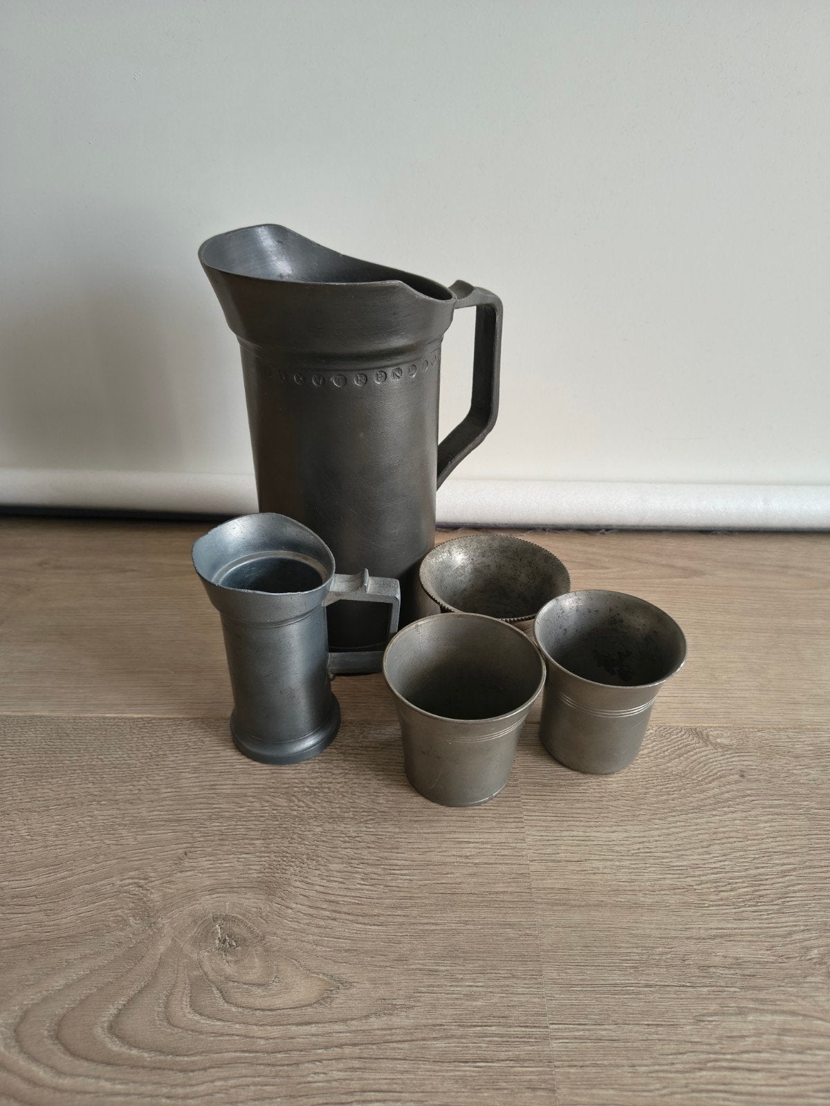 5-delige set zwaar Nederlands Siertin Foca, Meeuws, ZTI 1,9k, Ophalen of Verzenden