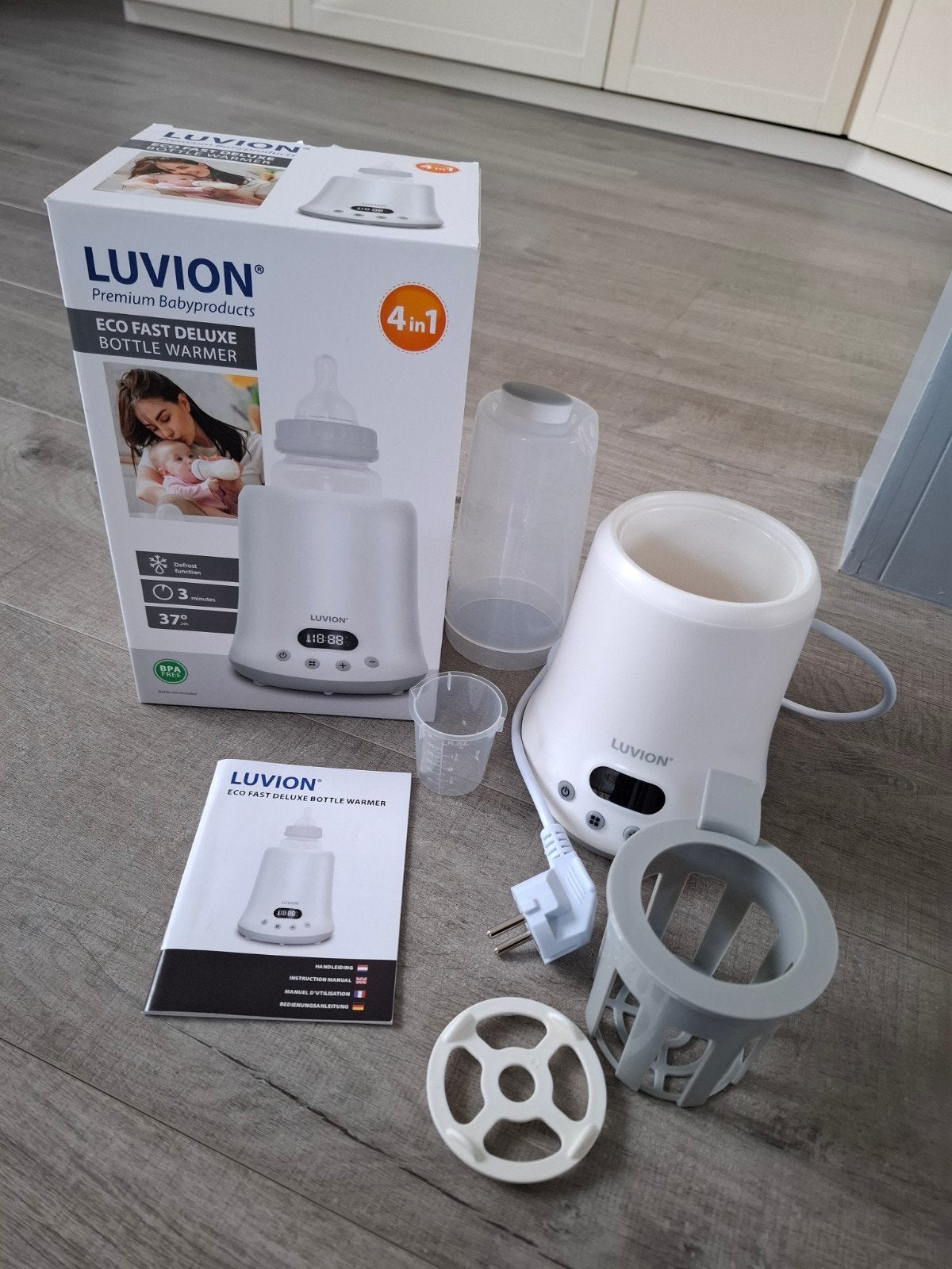 Luvion Eco Fast Deluxe Flessenwarmer. 4 in 1, Kinderen en Baby's, Babyvoeding en Toebehoren, Ophalen of Verzenden, Zo goed als nieuw