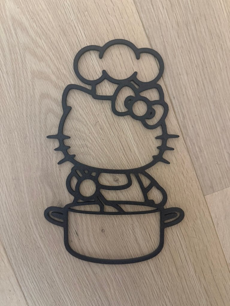 Hello Kitty, Huis en Inrichting, Verzenden, Zwart, Kunststof, Nieuw