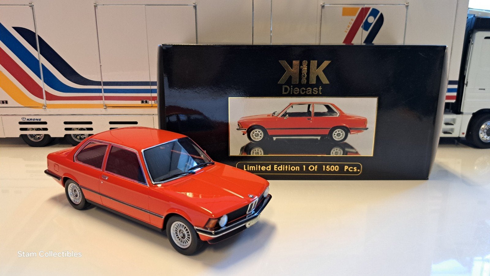 KK Scale Models E21 318i Iberish Red, Overige merken, Auto, Ophalen of Verzenden, Zo goed als nieuw