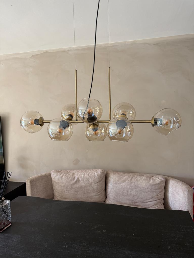 Hanglamp By-Boo Stellar Gold - Inclusief lampenbollen, Huis en Inrichting, Ophalen, Zo goed als nieuw, Metaal