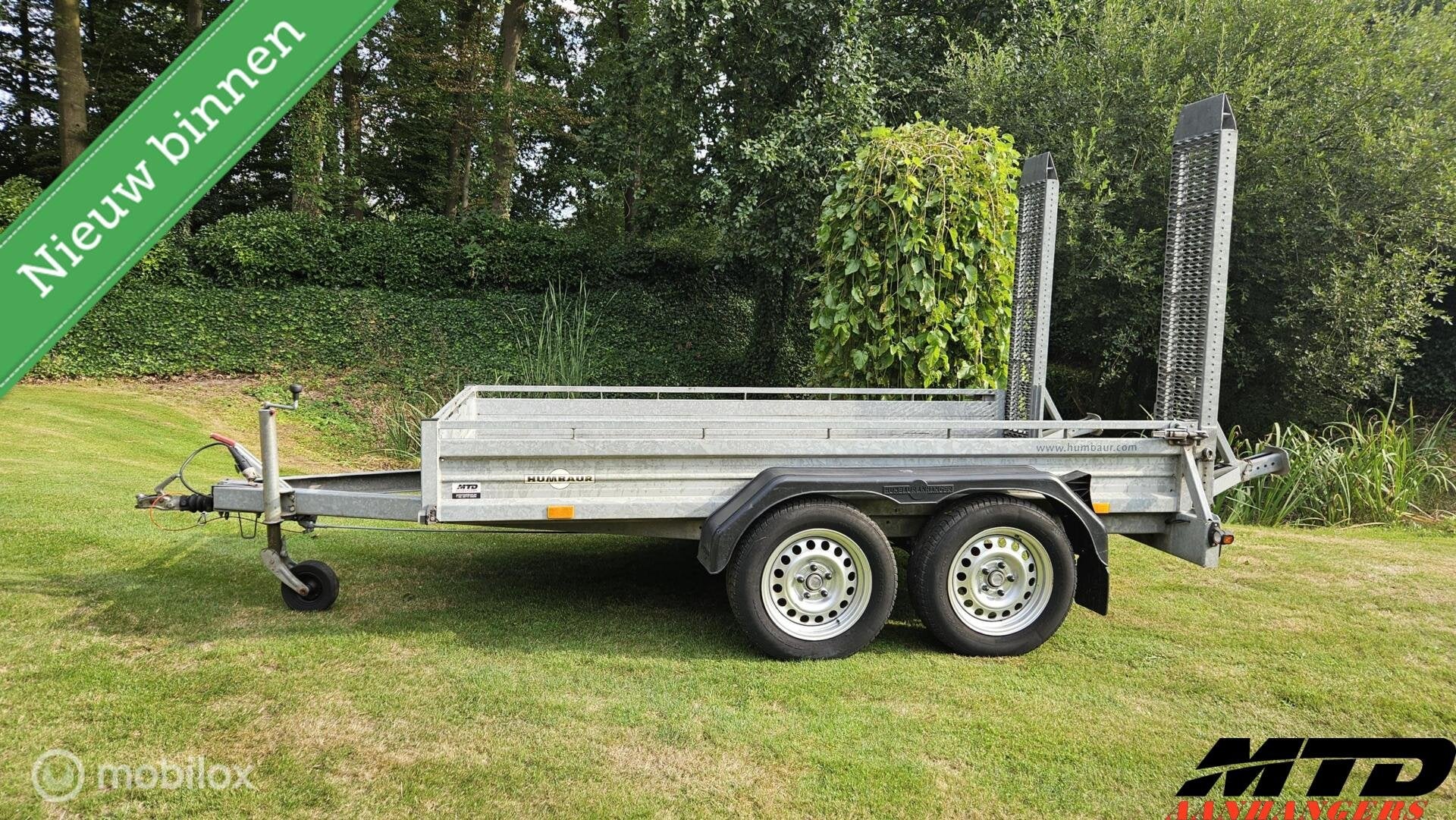 Nette Humbaur machinetransporter 2500kg + led verlichting, Gebruikt
