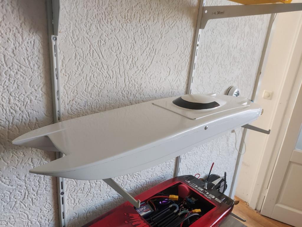Rc boot spirit of gabon S electro 6s lipo catamaran drifter, Ophalen of Verzenden
