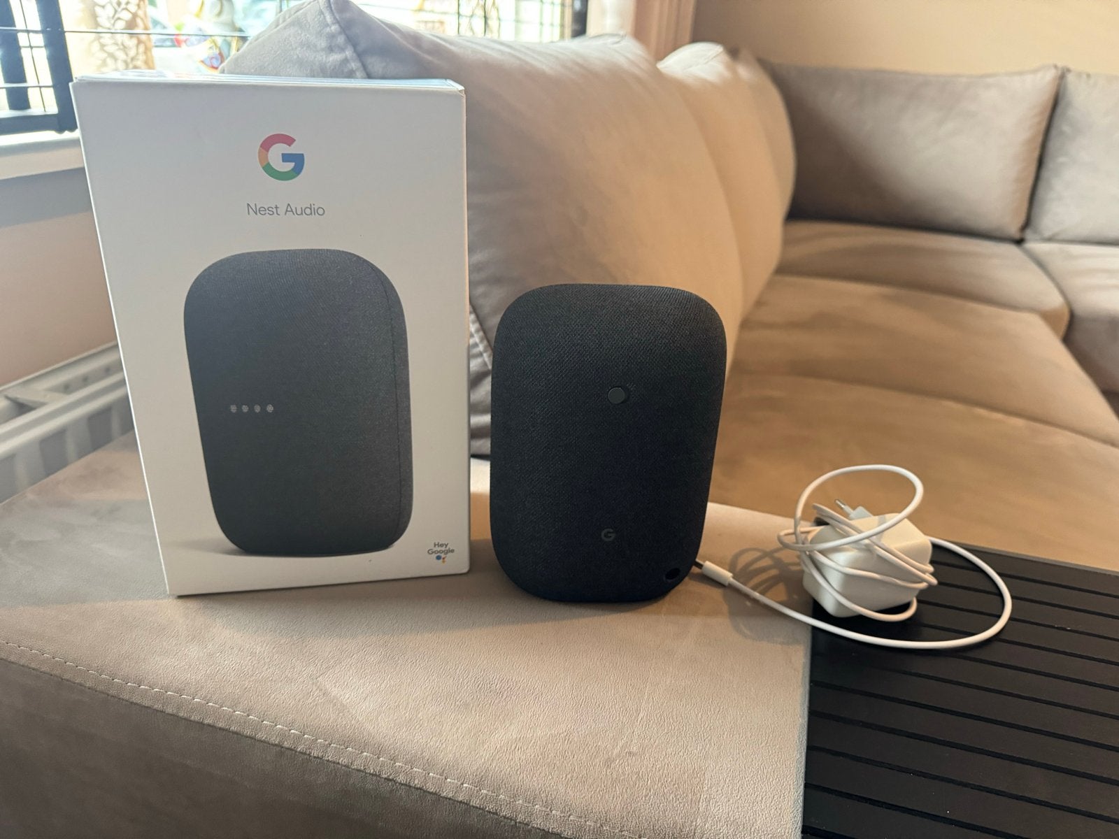 Google Nest Audio Speaker - Charcoal, Audio, Tv en Foto, Ophalen, Slimme speaker, Google, WiFi