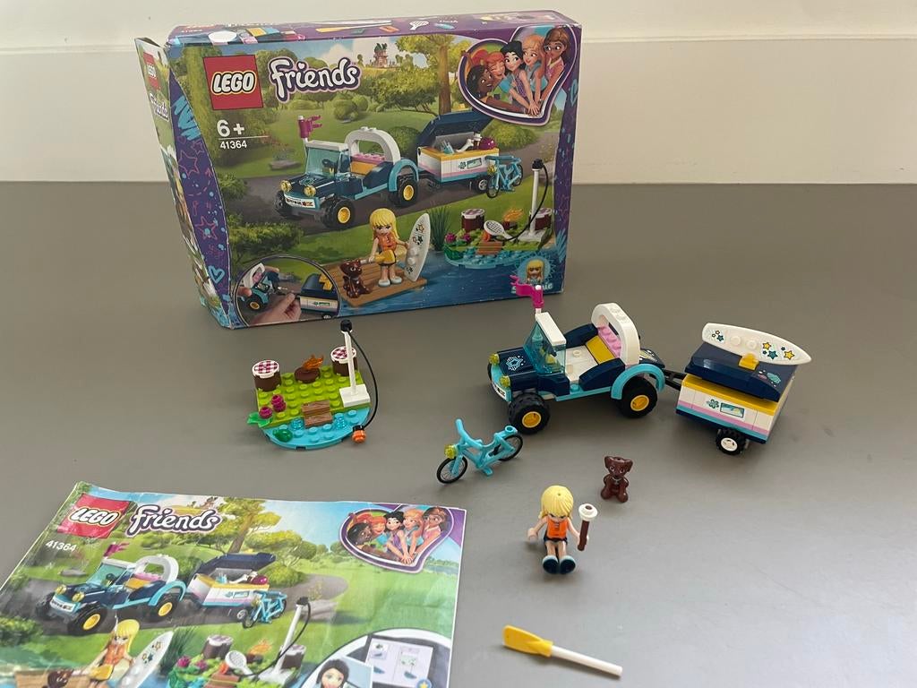 Lego Friends Stephanie's Buggy & Trailer 41364 - Compleet, Ophalen of Verzenden, Zo goed als nieuw, Complete set, Lego