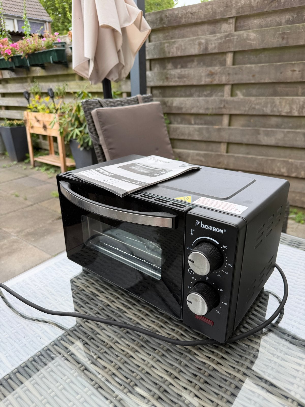 Bestron Mini-oven met grill - Compact en veelzijdig, Witgoed en Apparatuur, Ovens, Ophalen, Minder dan 45 cm, Oven met grill, Vrijstaand