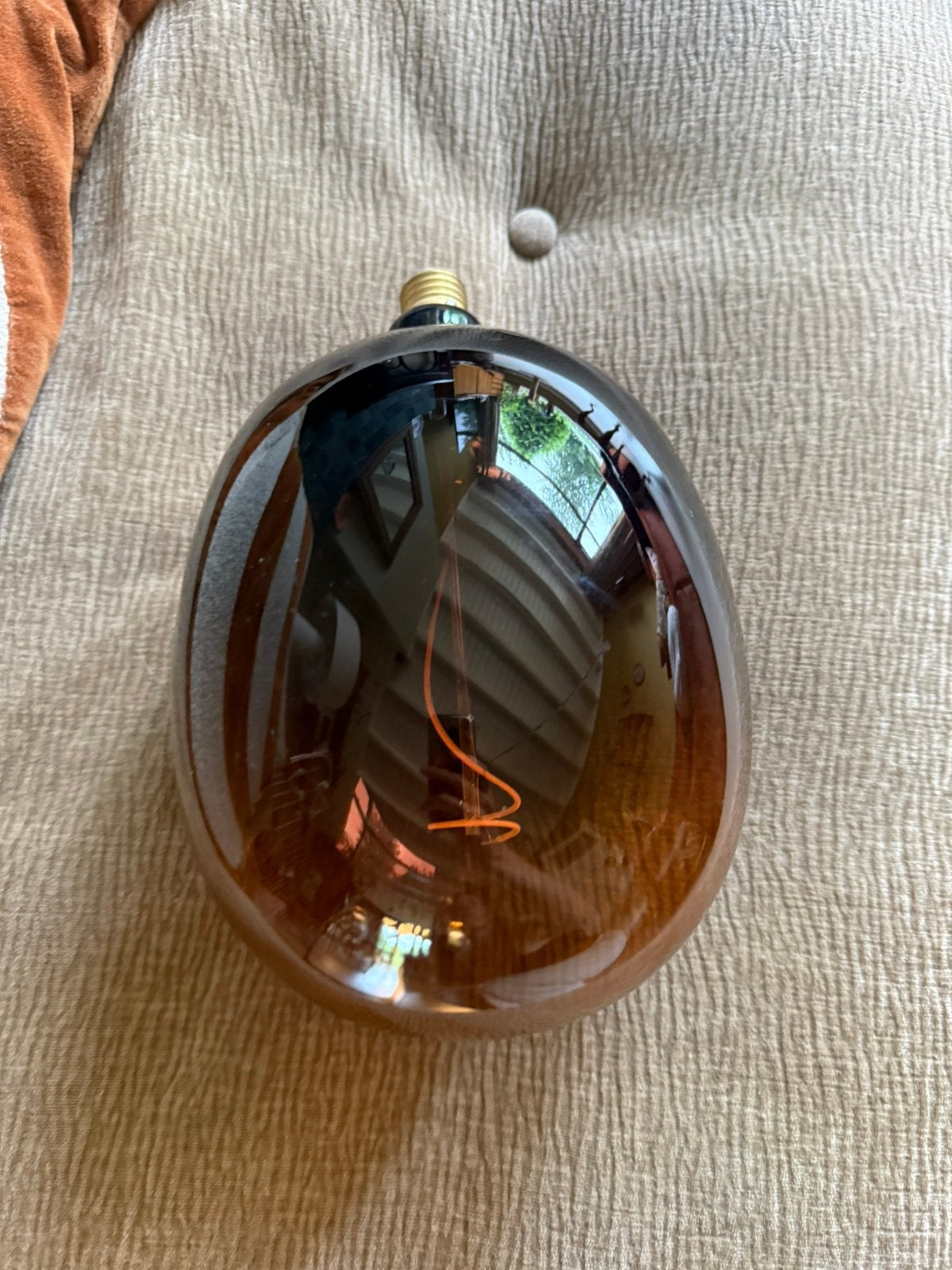 LED lamp groot E27, Ophalen, Zo goed als nieuw, Oranje