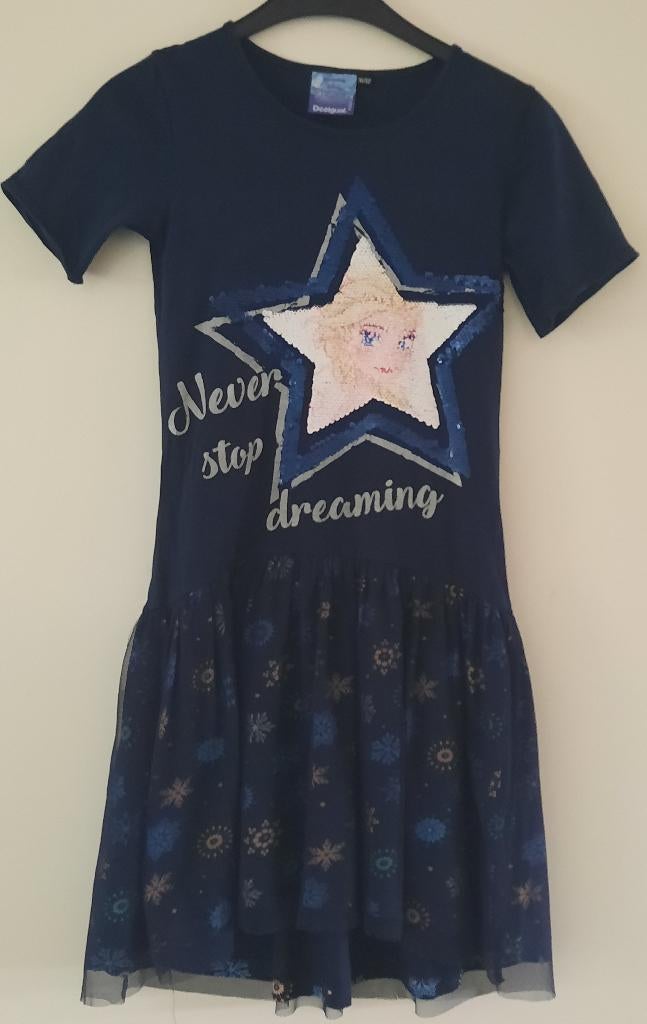 Desigual Frozen zomer jurkje 11-12 jaar, Desigual, Meisje, Ophalen of Verzenden, Zo goed als nieuw