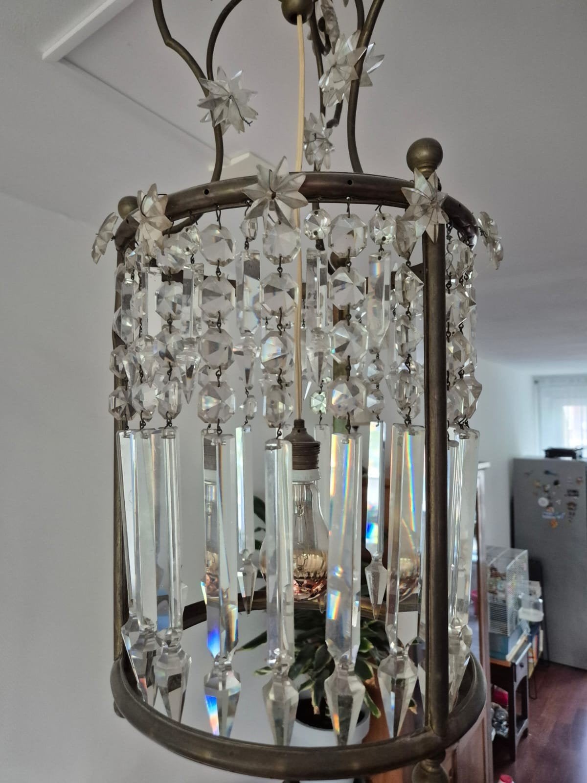 Vintage plafondlamp, Huis en Inrichting, Lampen | Plafondlampen, Ophalen of Verzenden