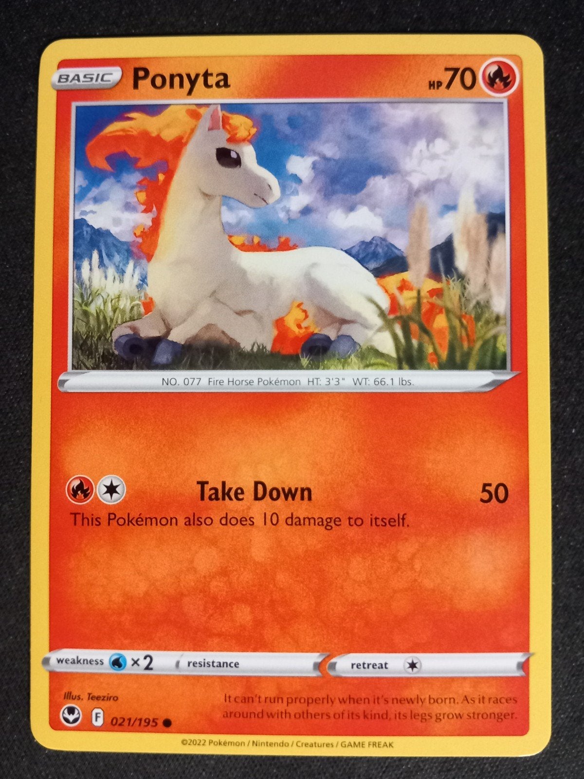 Pokemon Ponyta 021/195 Silver Tempest NM, Verzenden, Zo goed als nieuw, Losse kaart