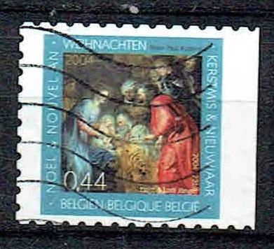Belgie 2004 Kerstmis schilderij Junger, Verzenden, Gestempeld, Overige thema's
