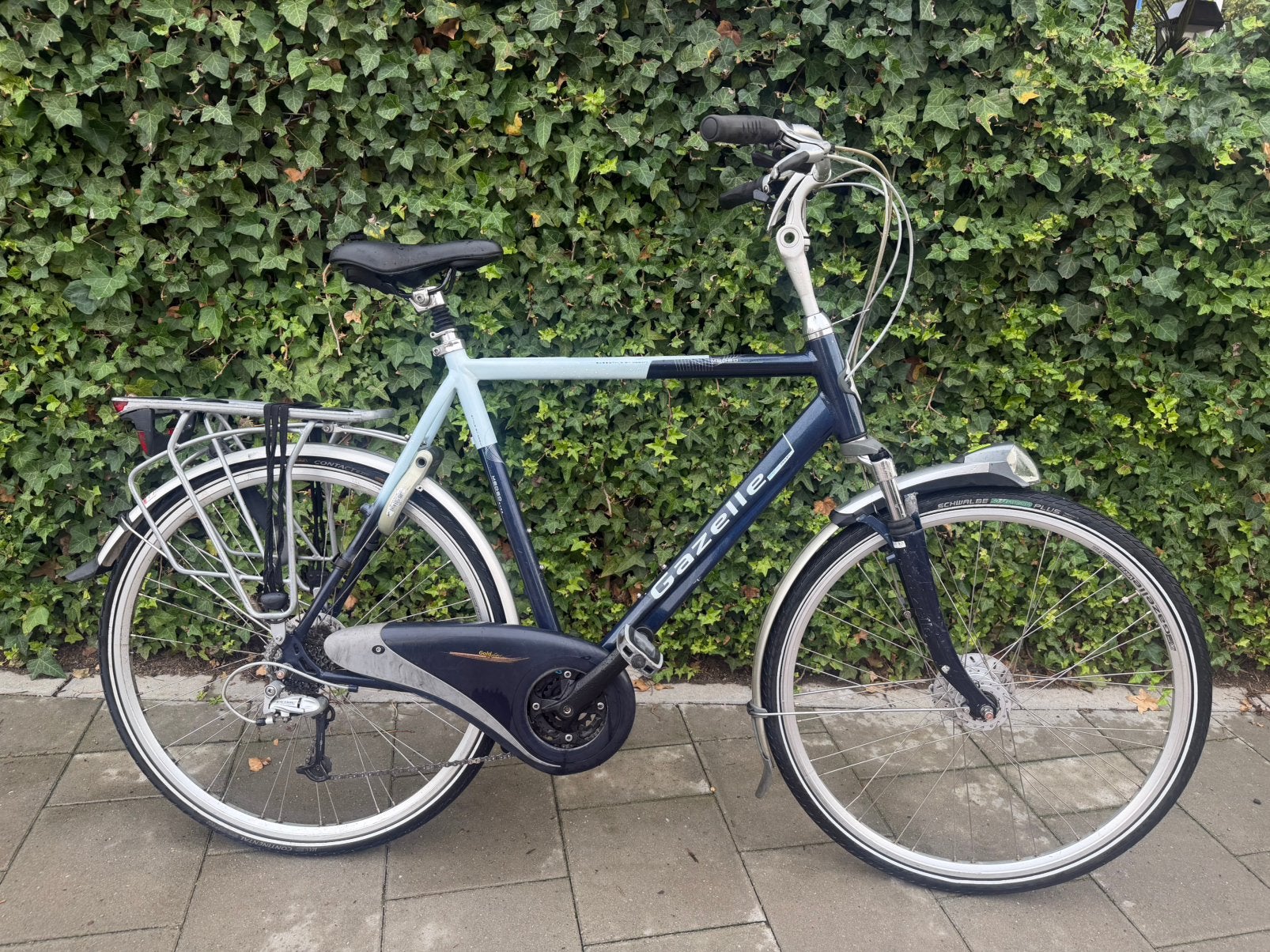 Gazelle 28” herenfiets, Fietsen en Brommers, Ophalen, 28 inch, Vering, Velgrem