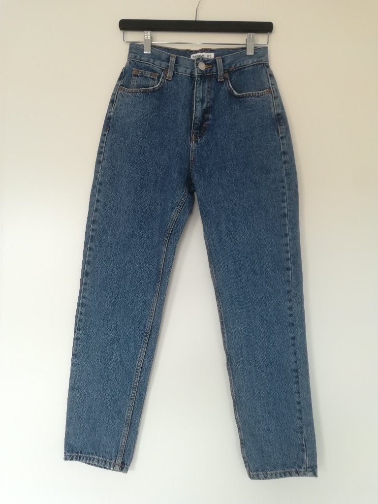 Pull&Bear Denim Jeans Blauw maat 34, Blauw, Ophalen of Verzenden, Zo goed als nieuw, W27 (confectie 34) of kleiner