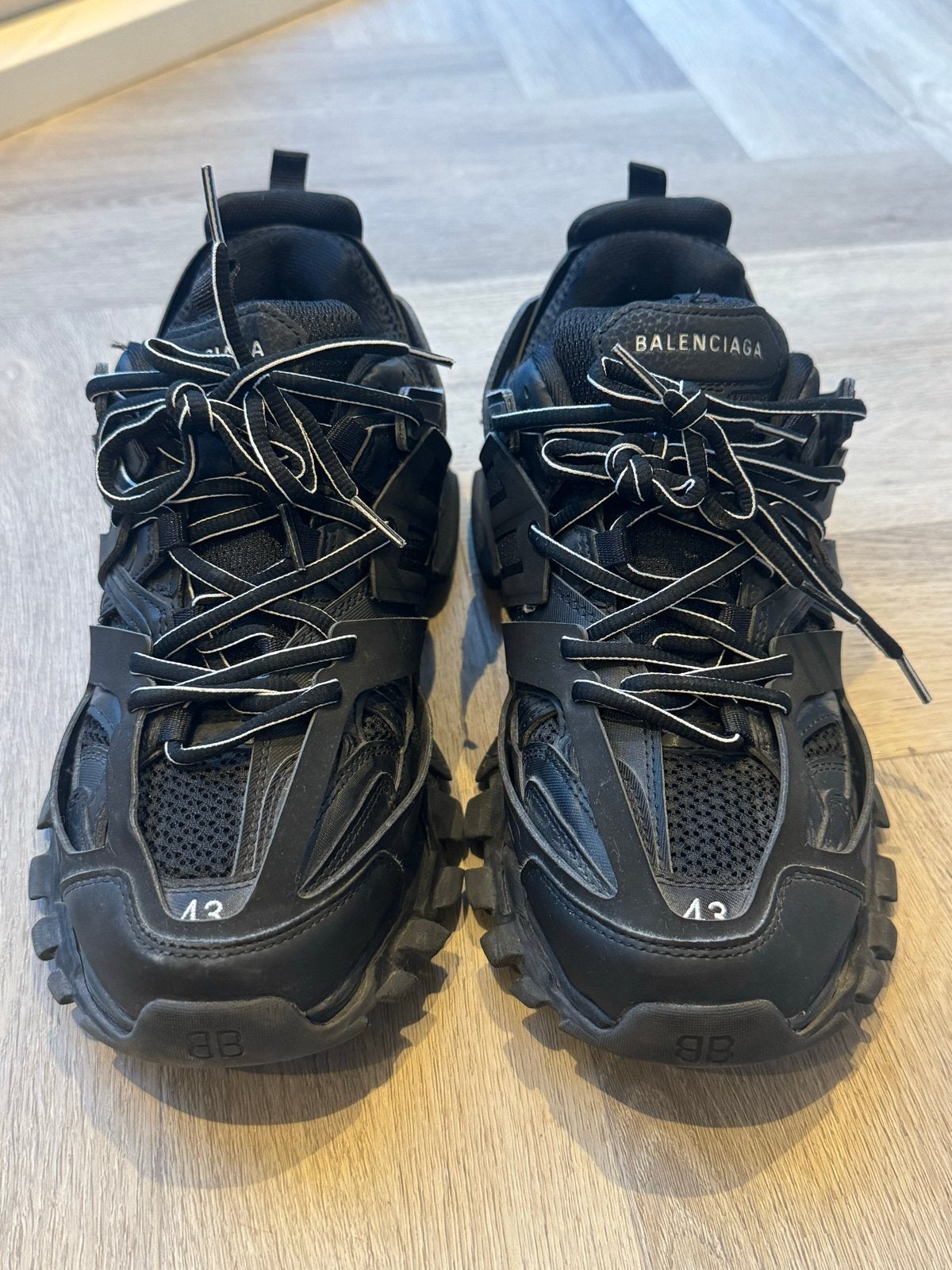 Balenciaga Track Sneaker Maat 43 Zwart, Kleding | Heren, Ophalen of Verzenden, Gedragen, Zwart, Sneakers of Gympen