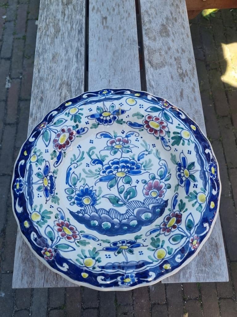 Antiek De Bo Workum Wandbord - Handgeschilderd Keramiek, Ophalen