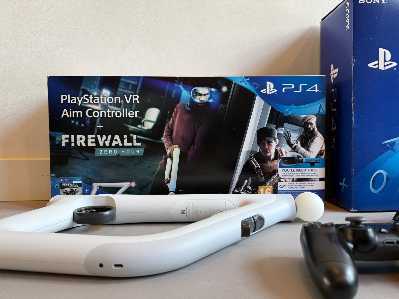 PlayStation 4 Pro met VR Headset en VR Gun, Ophalen of Verzenden, 1 TB, Met 1 controller, Pro