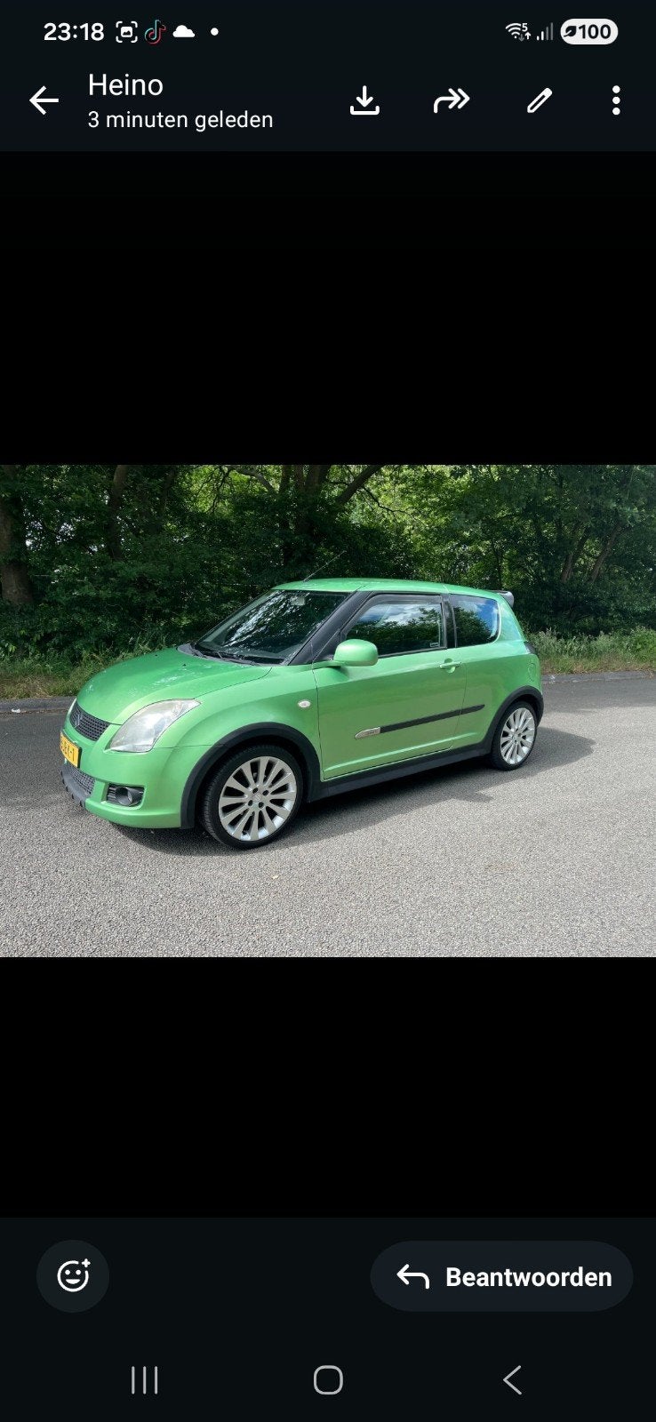 Suzuki Swift 1.3 3D 2009  sport Groen, 31 €/maand, Swift, Origineel Nederlands, Bedrijf