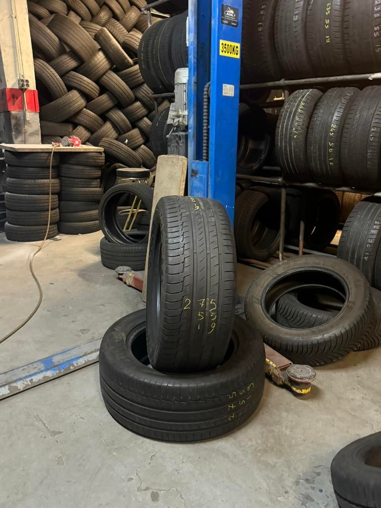 275/55R19 2755519 CONTINENTAL 5mm (inclusief monteren), Gebruikt, 275 mm, Band(en), Zomerbanden