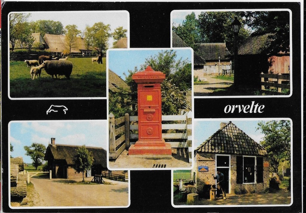 Orvelte gelopen ansichtkaart ( a619 ) uit 1985, Ophalen of Verzenden, 1980 tot heden, Gelopen