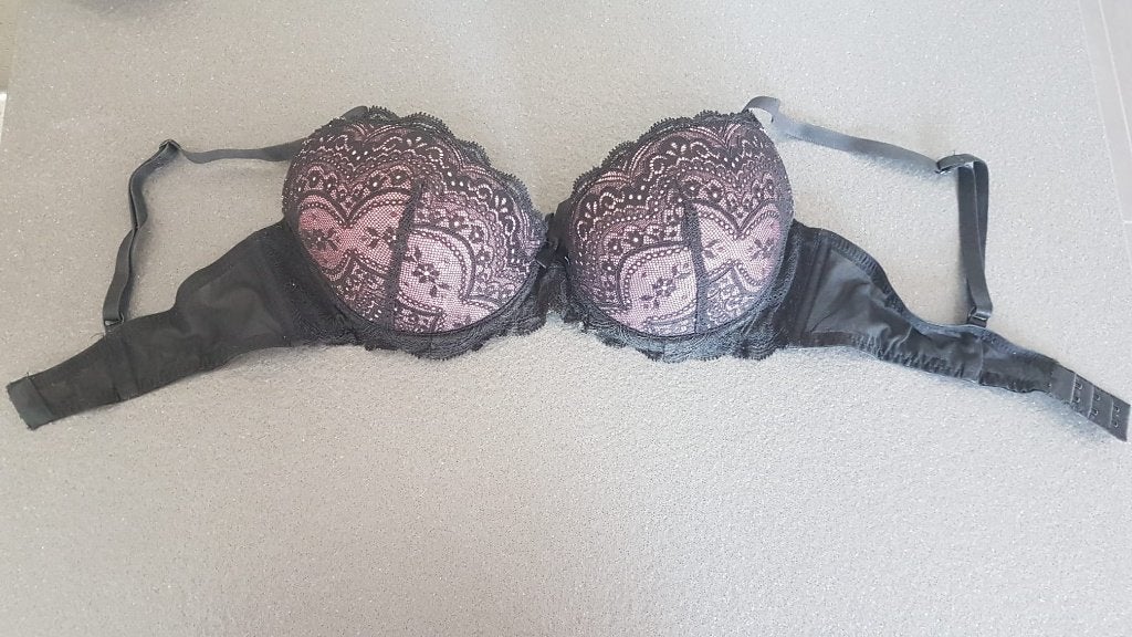 Hunkemöller BH met kant - Zwart/Roze 80B, Hunkemöller, Verzenden, Zwart, BH