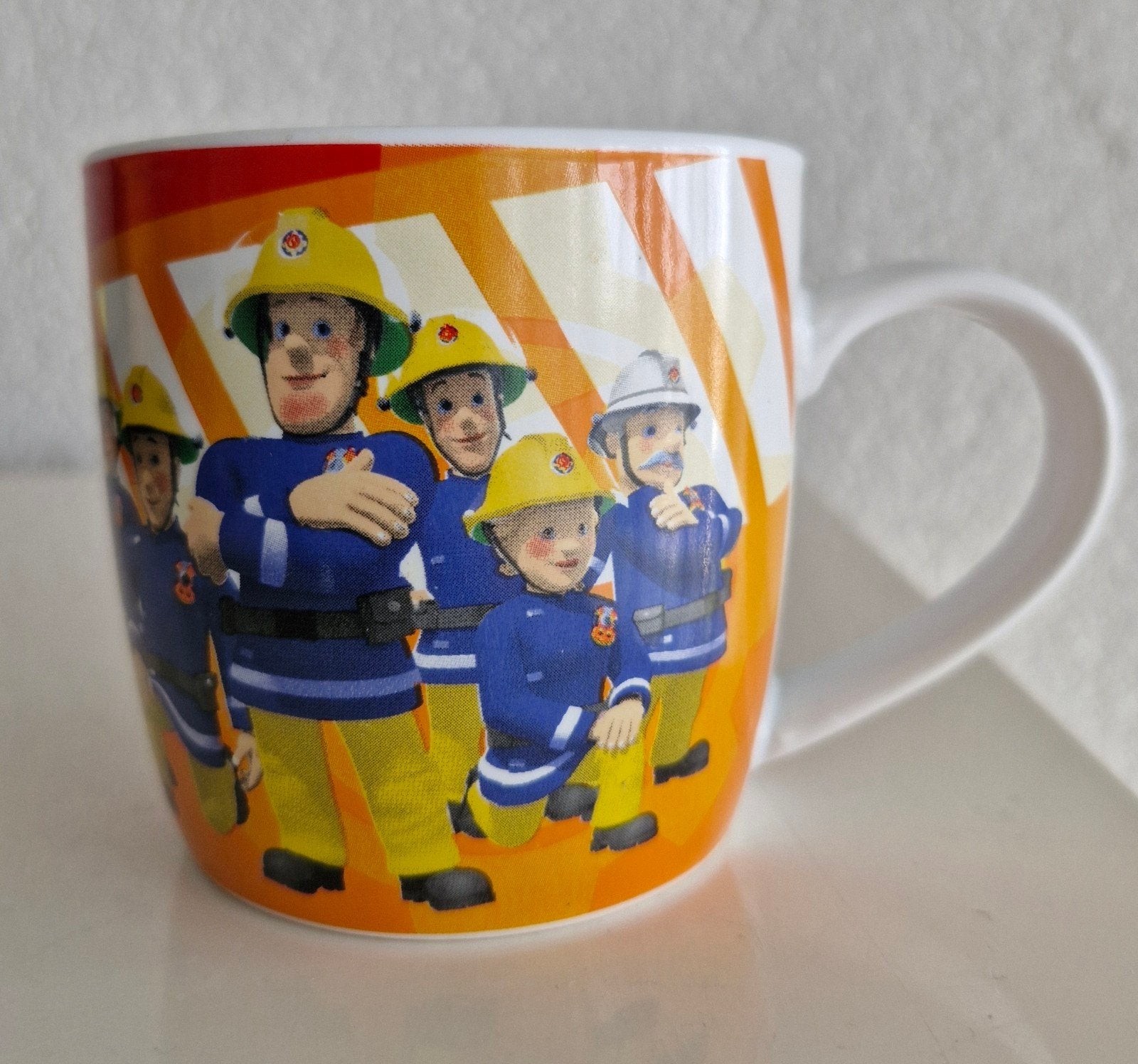 Beker Brandweerman Sam, Ophalen of Verzenden, Zo goed als nieuw, Overige stijlen, Kop(pen) en/of Schotel(s)