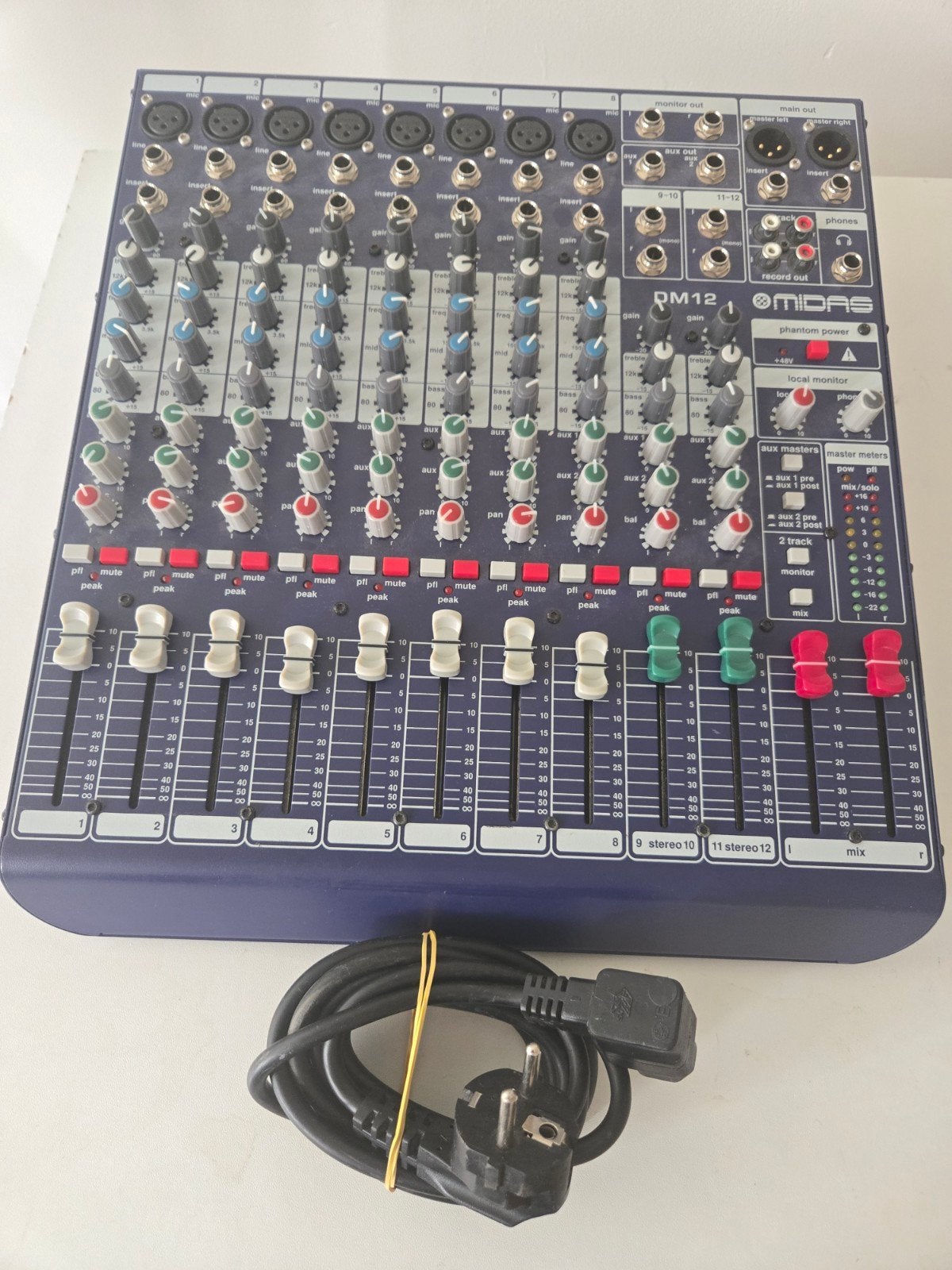 mixer / mengpaneel.Midas PM12 Mixer – 12 Kanaals Audio Mengp, Muziek en Instrumenten, Ophalen of Verzenden