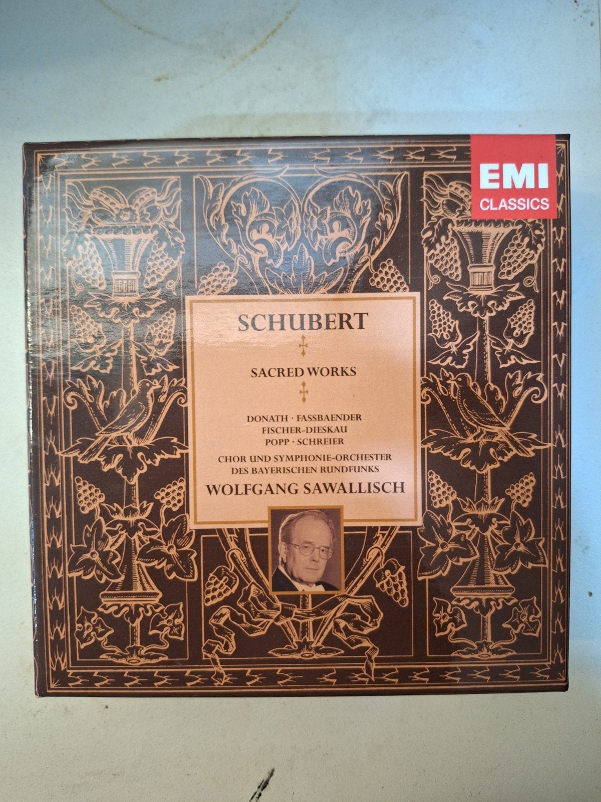 Schubert Sacred Works - Wolfgang Sawallisch (EMI Classics), Cd's en Dvd's, Cd's | Klassiek, Boxset, Schubert, Inclusief doosje