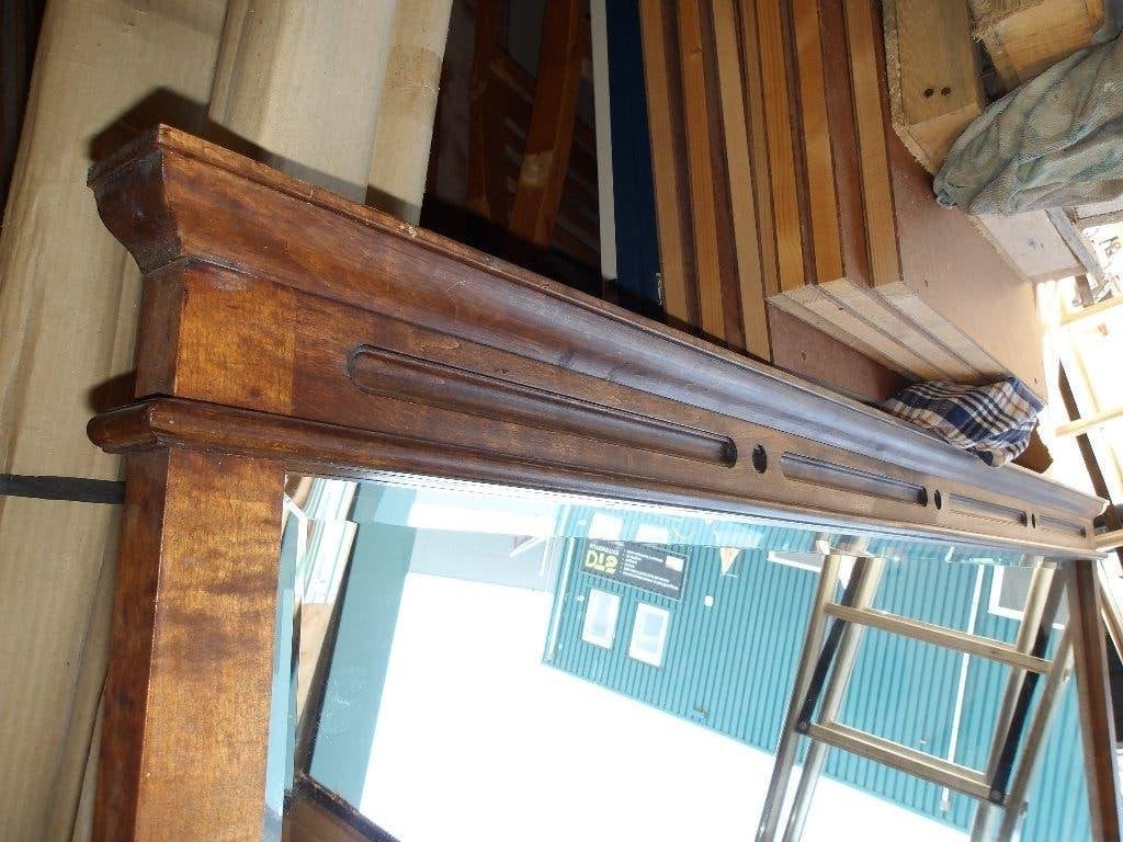 Spiegel met teak houten lijst, Huis en Inrichting, Ophalen, 125 cm of meer, Zo goed als nieuw, Minder dan 100 cm