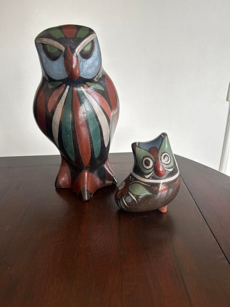 Decoratieve Uilen Set - Groot en Klein, Ophalen, Gebruikt