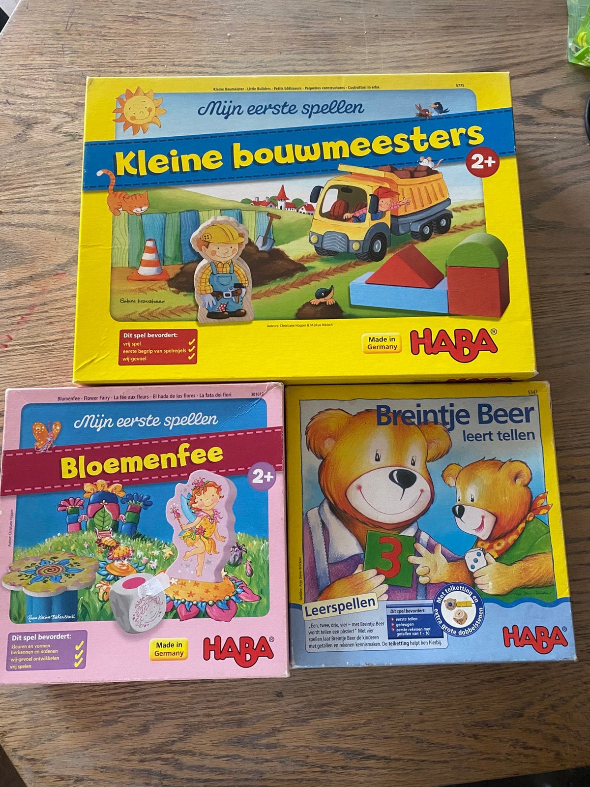 Drie complete Haba spellen spel samen 12,50, Ophalen of Verzenden, Gebruikt