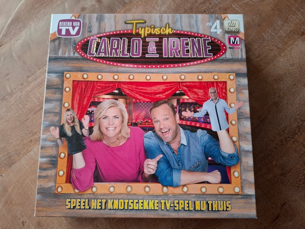 Typisch Carlo & Irene bordspel, Ophalen, Zo goed als nieuw, RTL4 / King