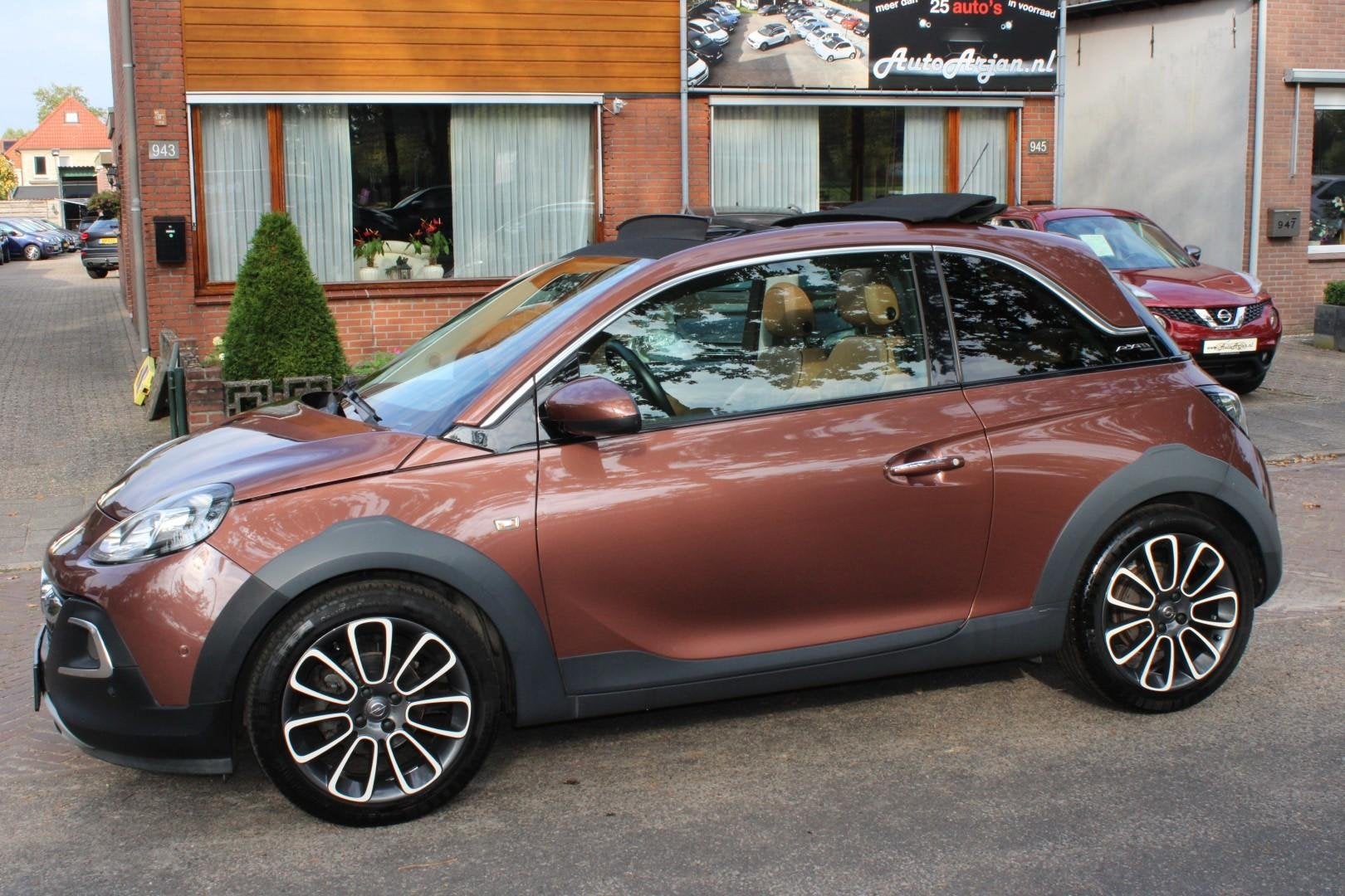 Opel ADAM 1.0 Turbo Rocks Favourite Leer, Cabrio, Garantie!, Voorwielaandrijving, Dealer onderhouden, ADAM, Gebruikt