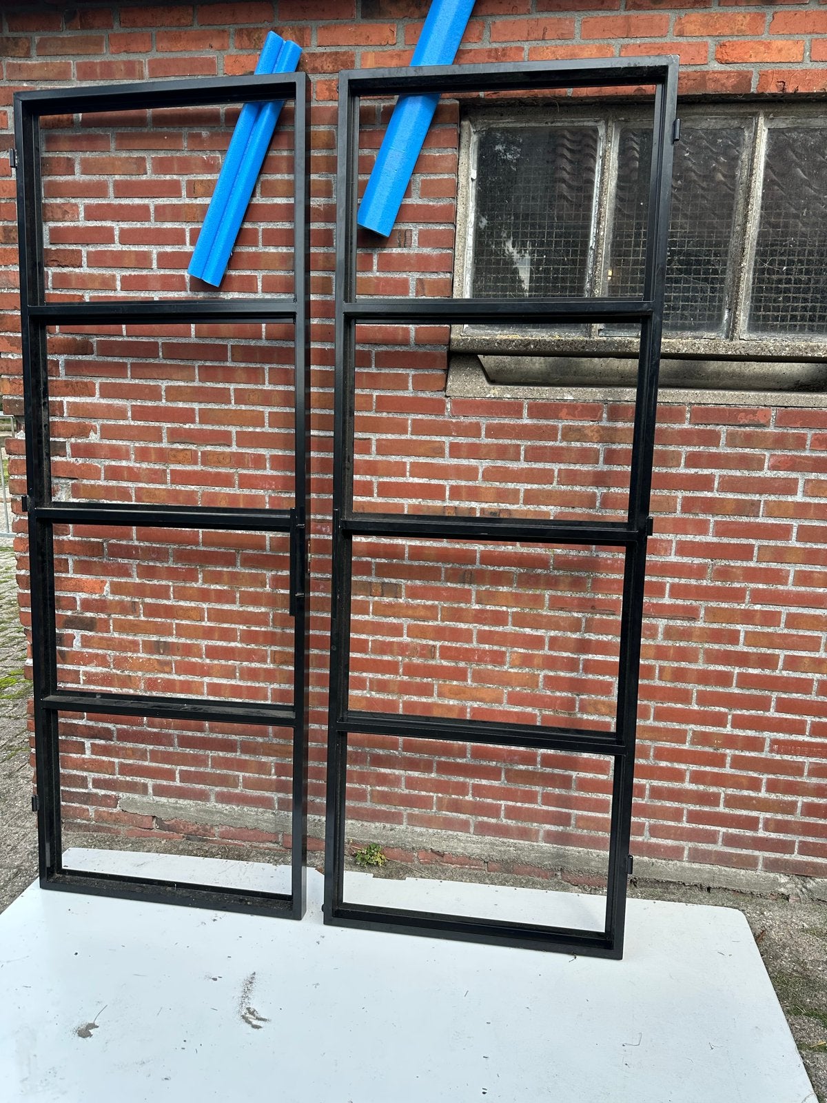 Nieuwe Taatsdeuren industrieel zwart met kozijn, Doe-het-zelf en Verbouw, Deuren en Horren, Ophalen, Binnendeur, Nieuw, Metaal