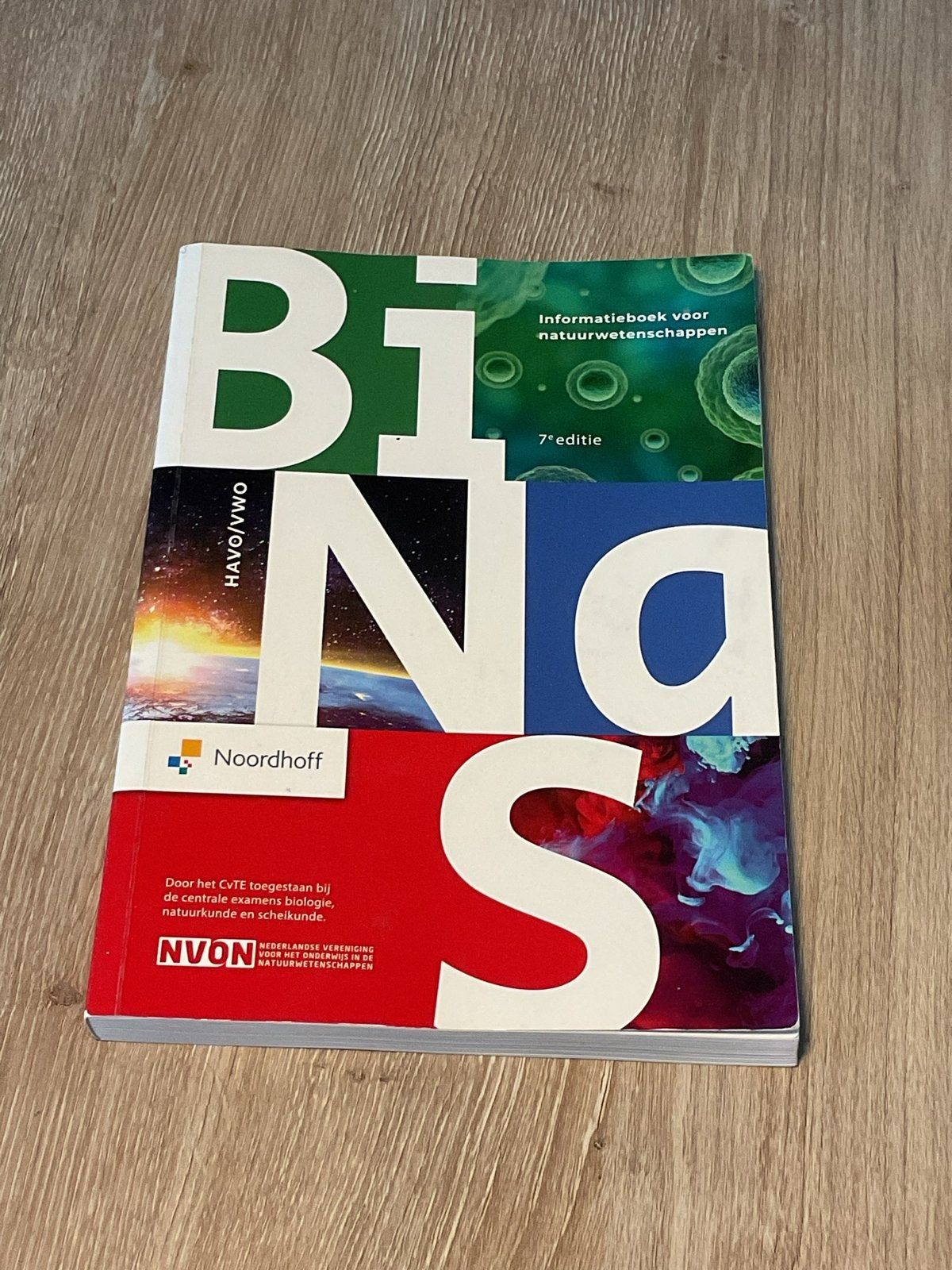 BiNaS 7e editie havo/vwo Noordhoff, Boeken, Ophalen of Verzenden, Zo goed als nieuw, VWO, Biologie