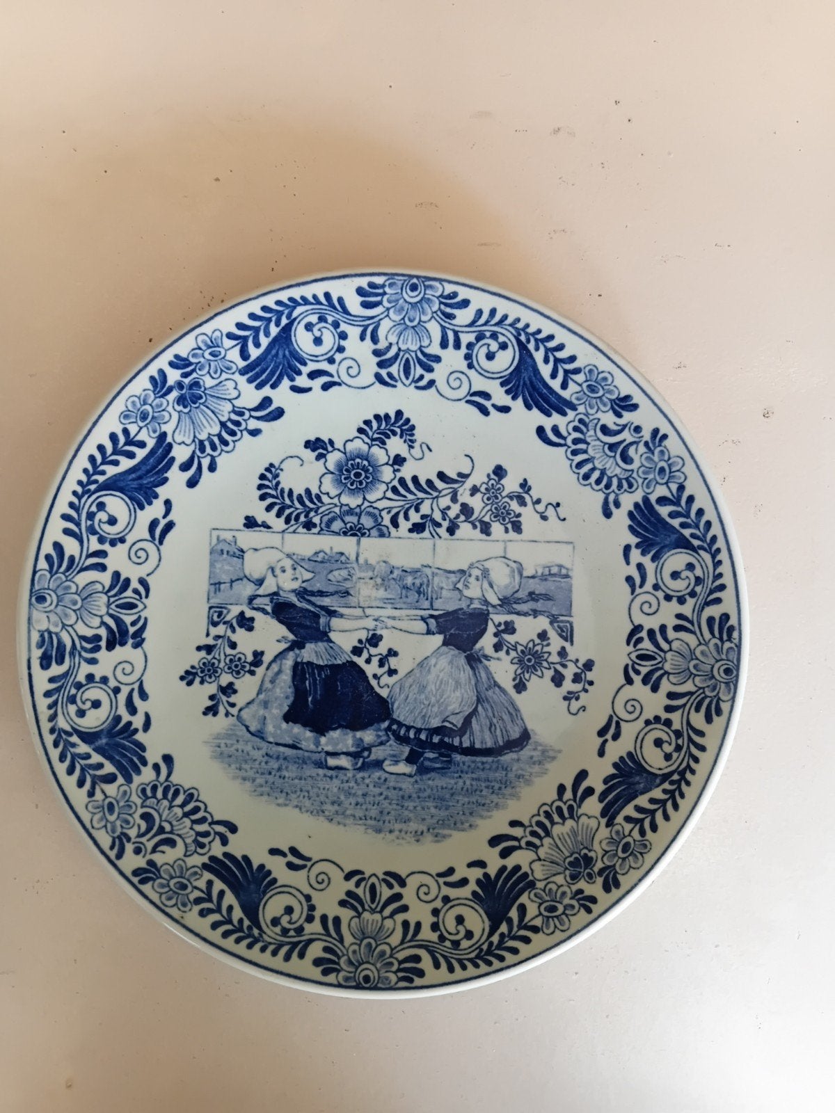 Antiek Petrus Regout Fantaisie wandbordje, Ophalen of Verzenden